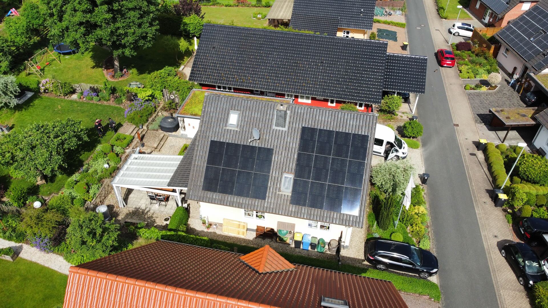 13,93 kWp + Sungrow 10 kWp Hybrid Wechselrichter + 9,6 kWh Sungrow Batteriespeicher